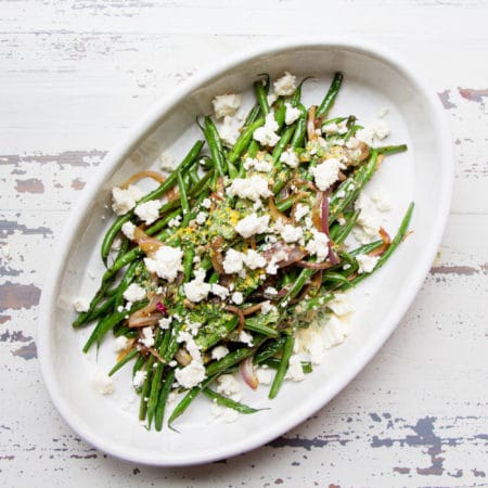 Sautéed Haricot Verts with Red Onions and Shallots / Mandy Maxwell / Katie Workman / themom100.com