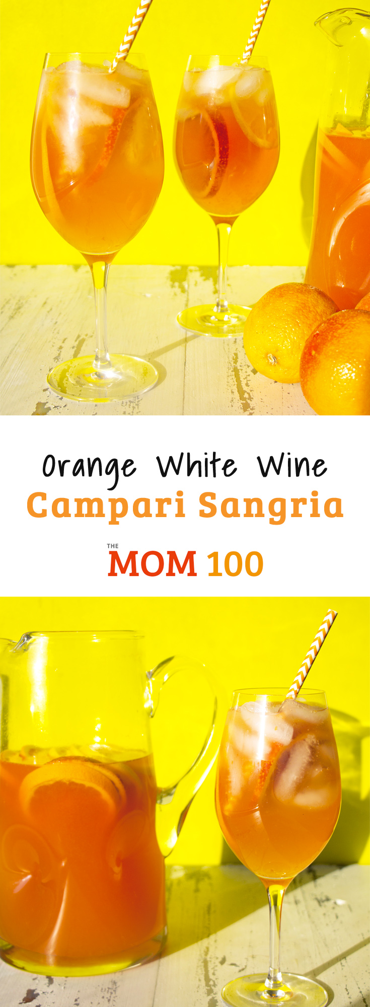 Orange White Wine Campari Sangria – The Mom 100 The Mom 100
