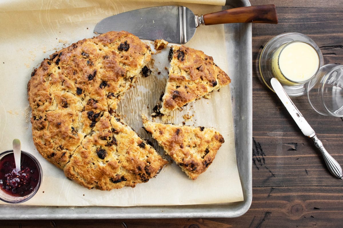 Moist Dried Cherry Scones / Katie Workman / themom100.com / Photo by Cheyenne Cohen