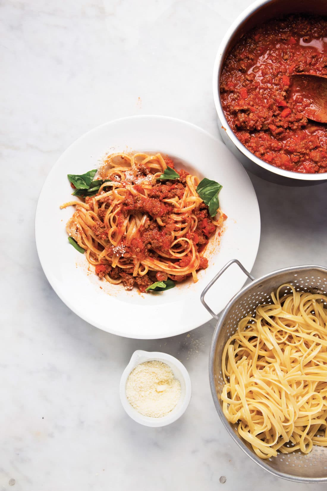 Bolognese Sauce / Katie Workman / themom100.com / Photo by Todd Coleman