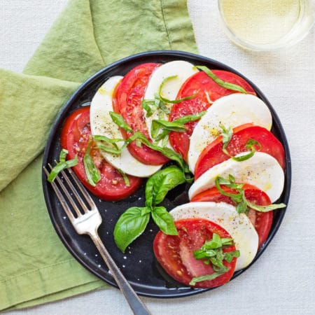 Tomato and Mozzarella Caprese Salad 101 / Mia / Katie Workman / themom100.com
