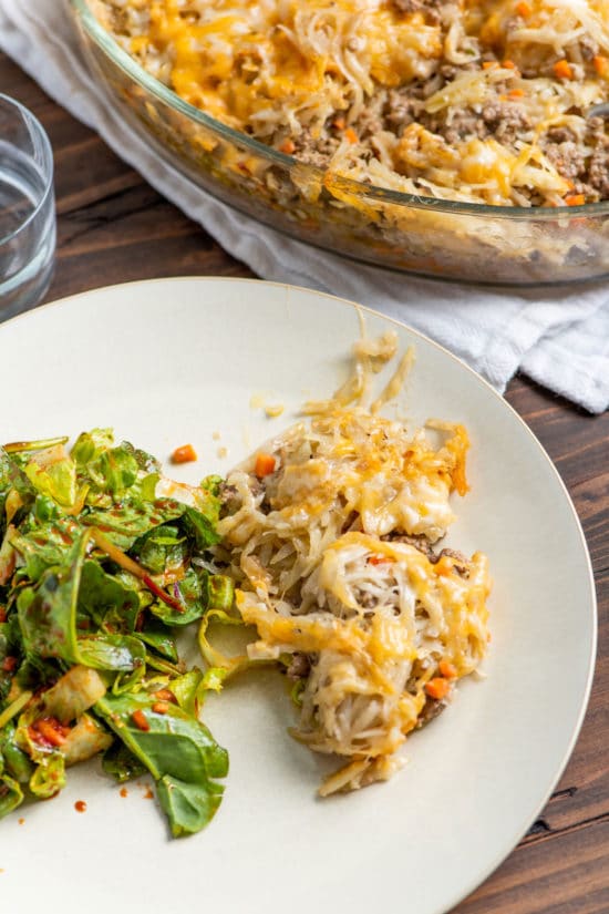 Cheesy Ground Beef and Hashbrown Casserole