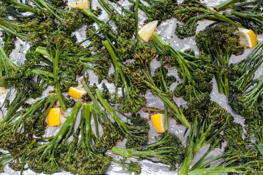 Roasted Broccolini with Lemon / Carrie Crow / Katie Workman / themom100.com