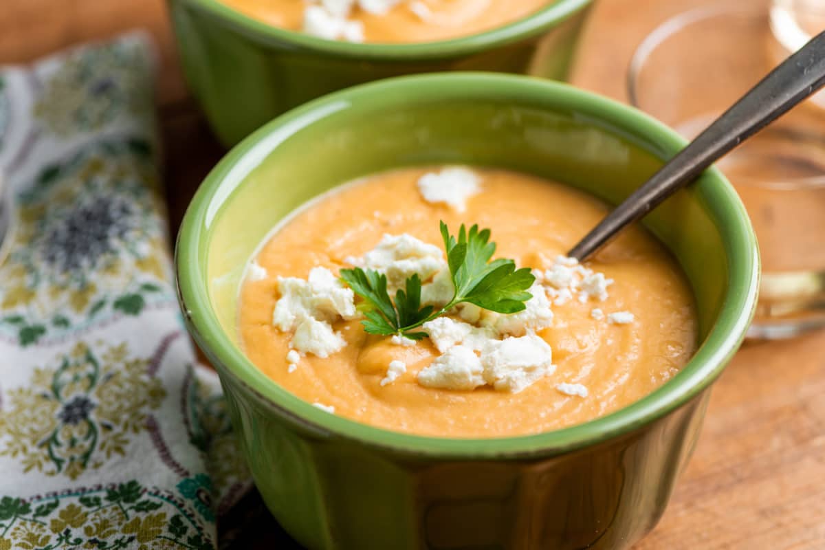 Creamy Rutabaga, Carrot and Parsnip Soup