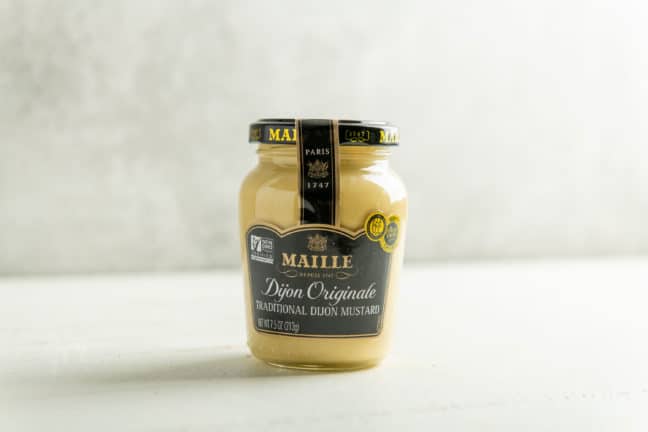 Jar of Maille Dijon Mustard.