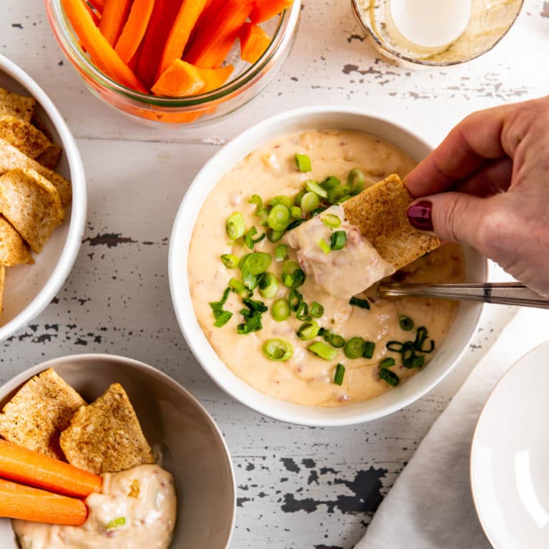 Slow Cooker Hot Pimento Cheese Dip