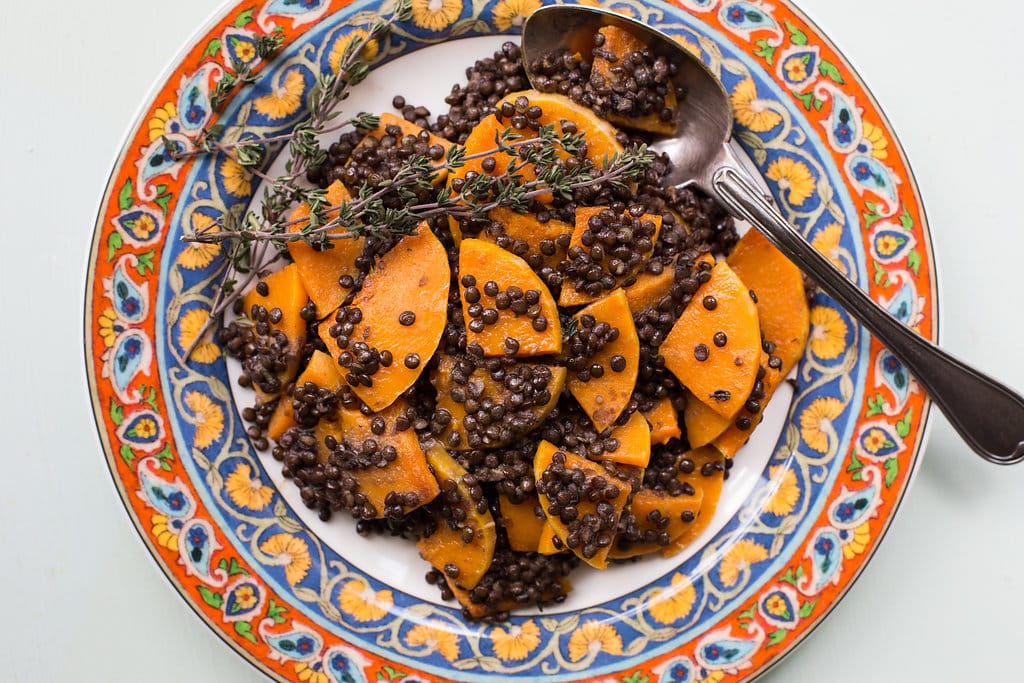 Black Lentil and Butternut Squash with Provencal Vinaigrette / Sarah Crowder / Katie Workman / themom100.com