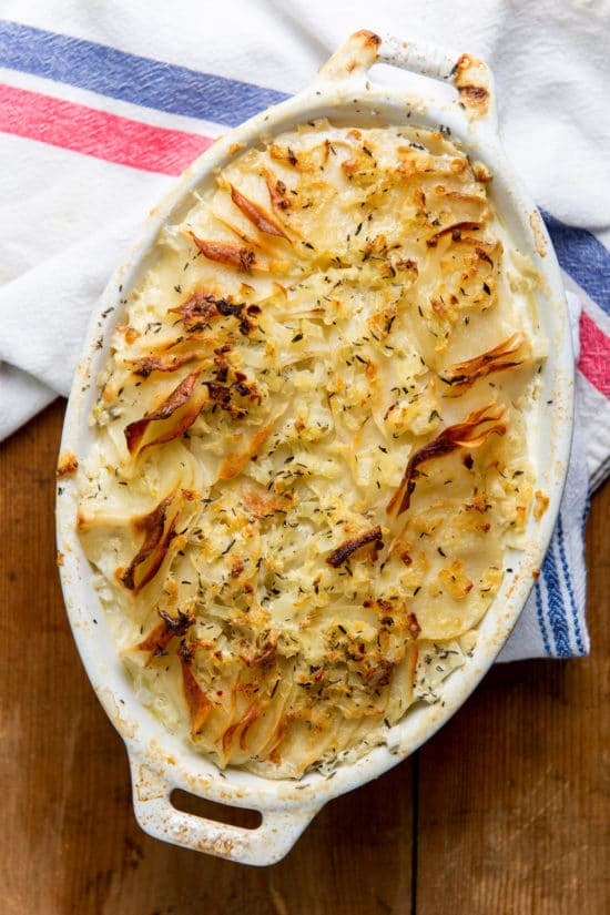 Creamy Scalloped Potatoes with no cheese 