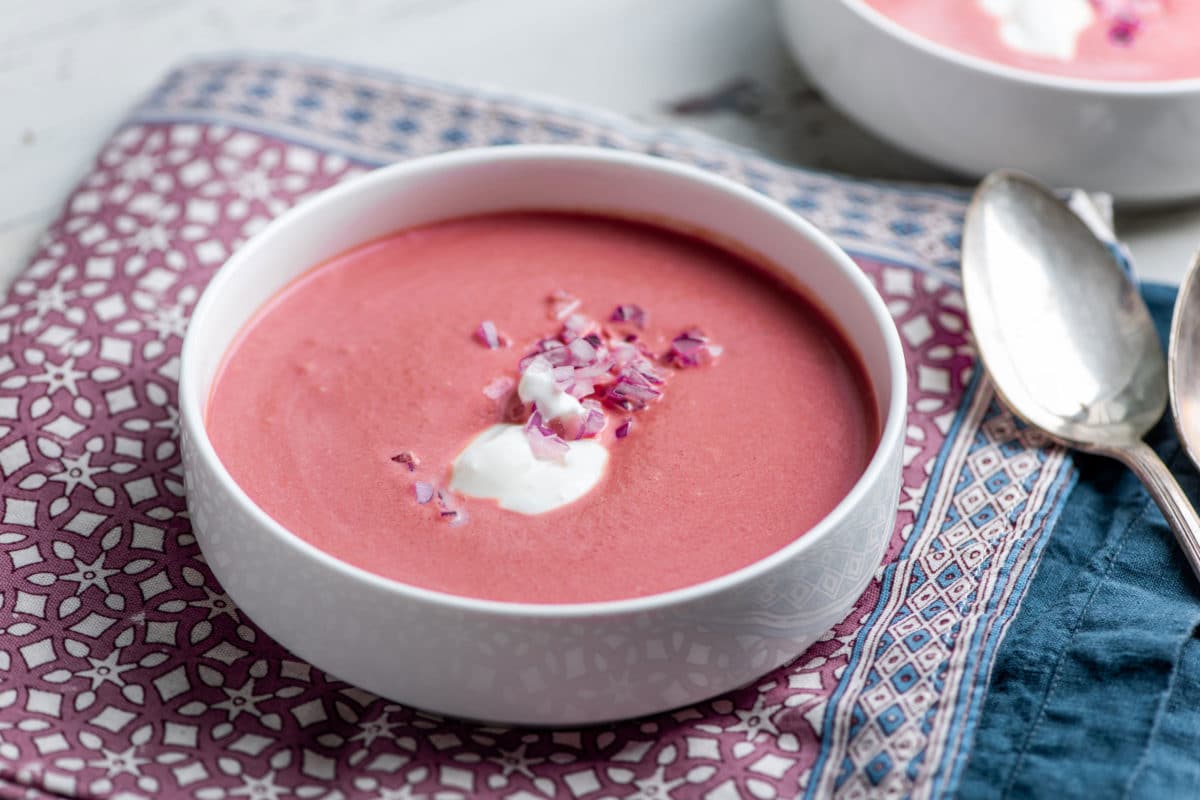 Creamy Roasted Beet Soup