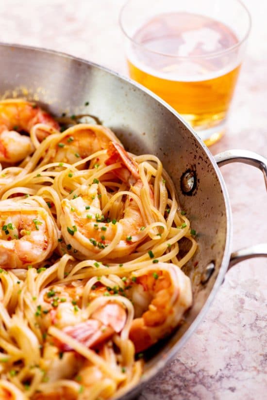 Asian Stir Fried Shrimp and Rice Noodles