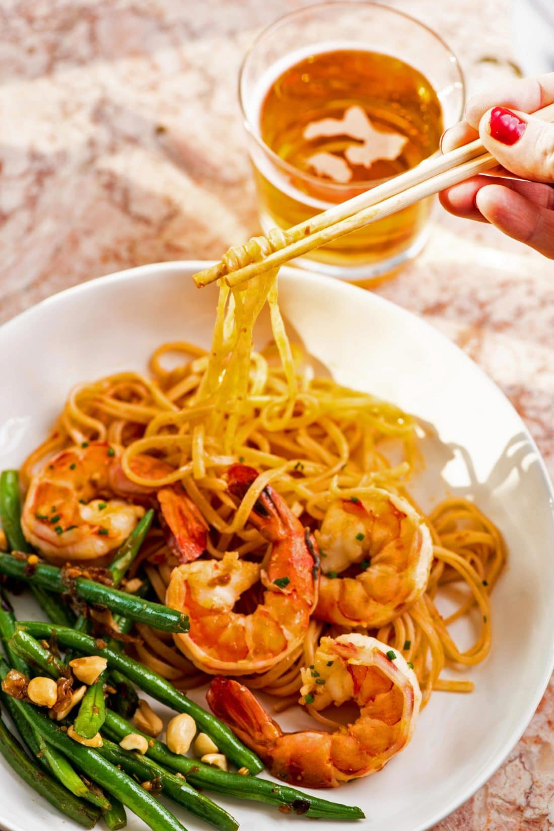 Asian Stir Fried Shrimp And Rice Noodles Recipe — The Mom 100 4995