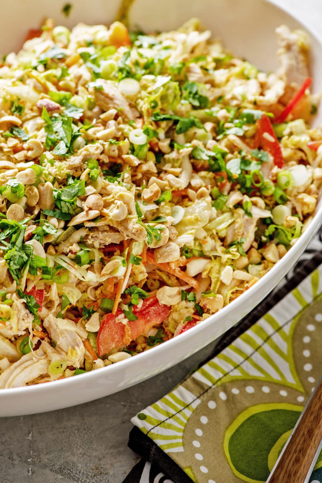 Large bowl of Indonesian Chicken Salad.