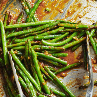 Blistered Green Beans with Miso Butter
