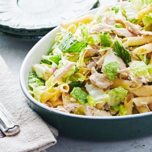 Chicken Caesar Pasta Salad Recipe — The Mom 100