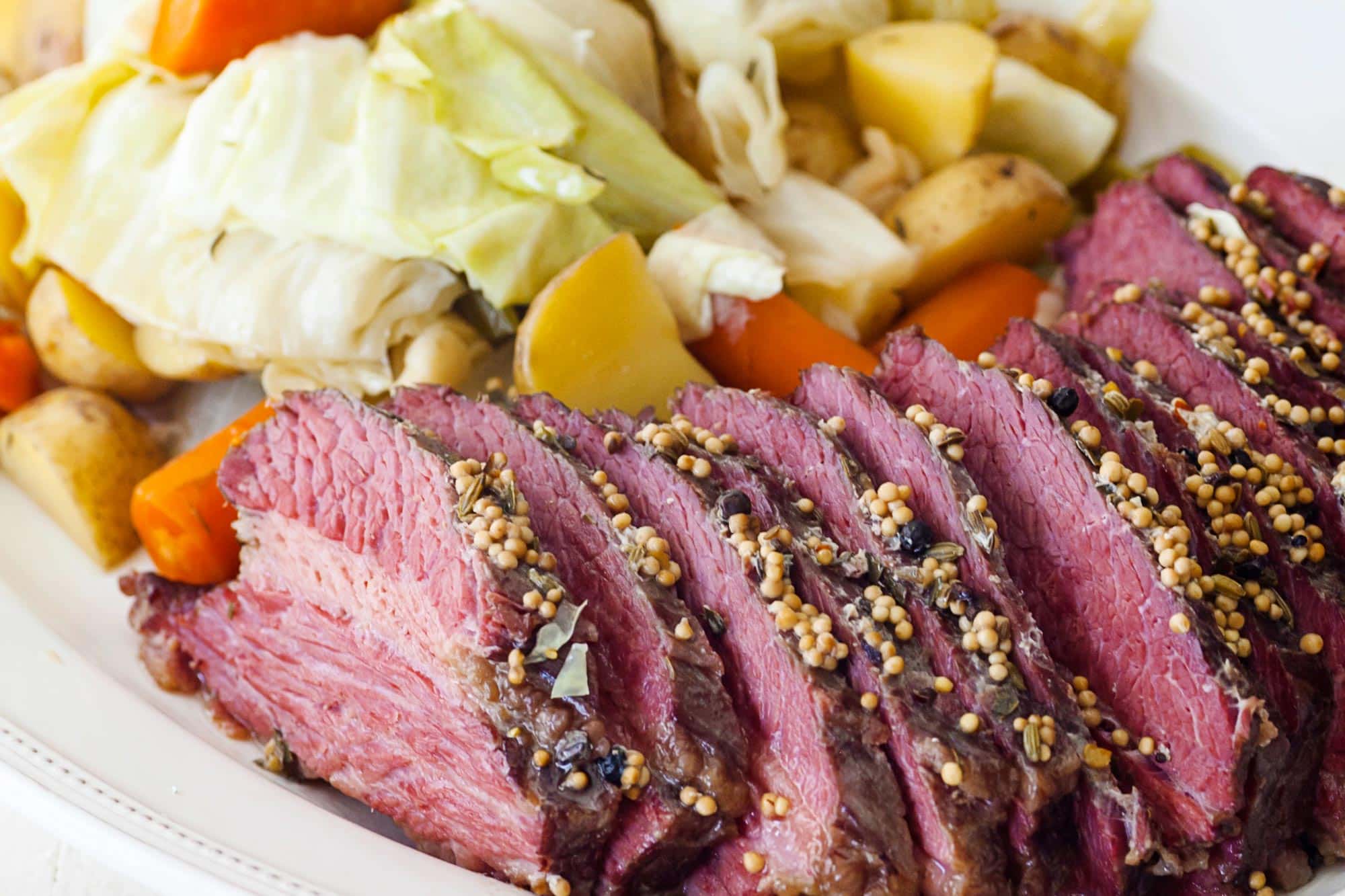Slow Cooker Corned Beef And Cabbage Recipe The Mom 100