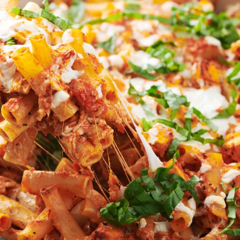 Chicken Parmesan Baked Ziti