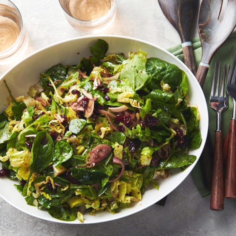White bowl of Autumn Salad.