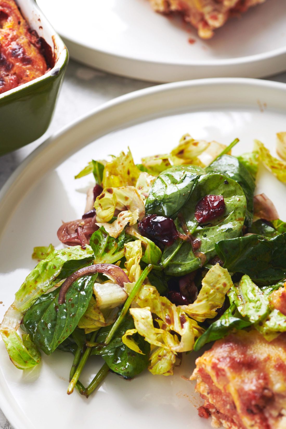Autumn Salad with Cranberries and Goat Cheese