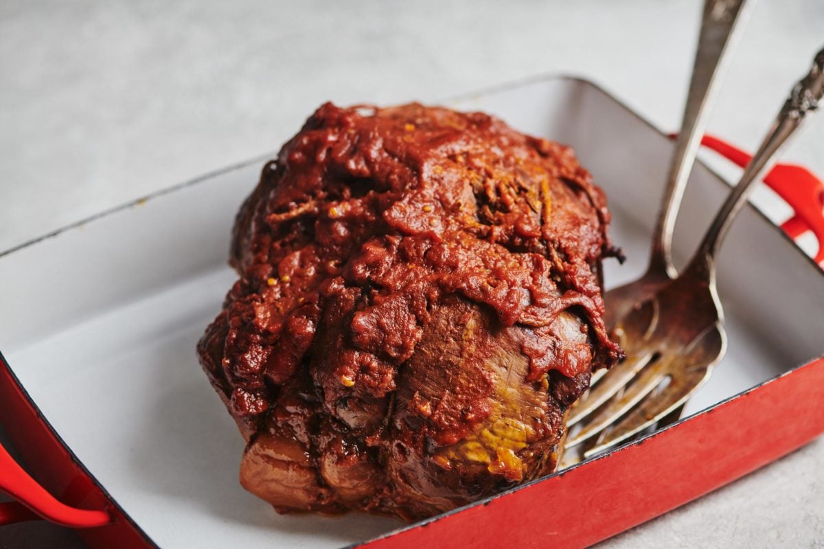 Fall Apart Slow Cooker BBQ Pulled Lamb