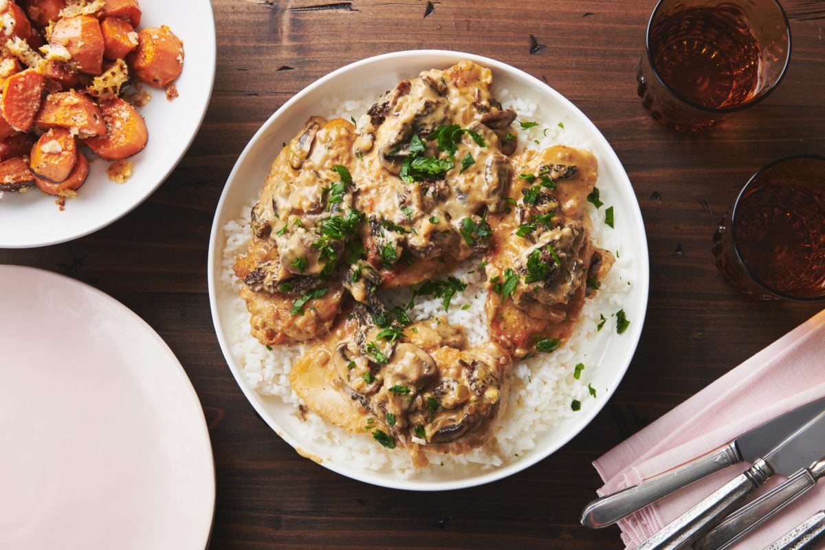 Parmesan Garlic Mushroom Chicken