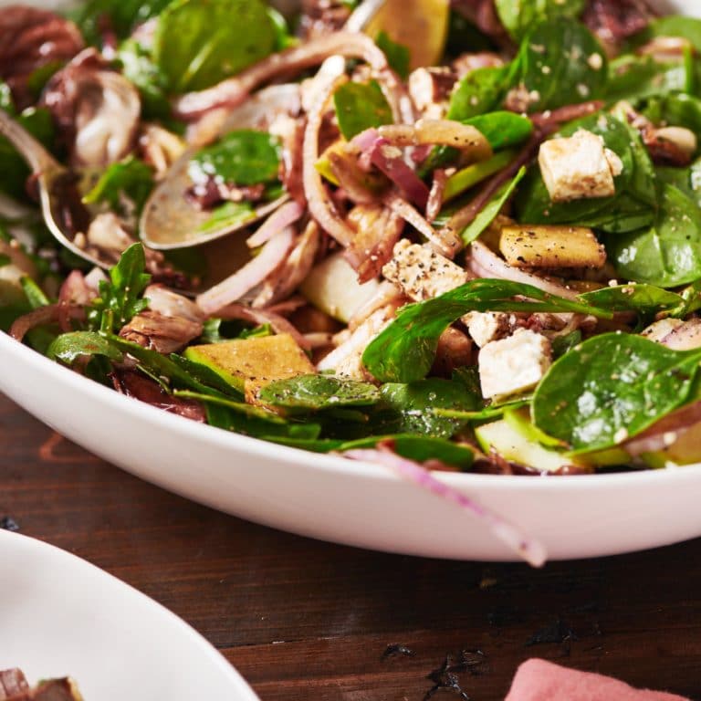 Roasted Chickpea, Apple and Feta Salad