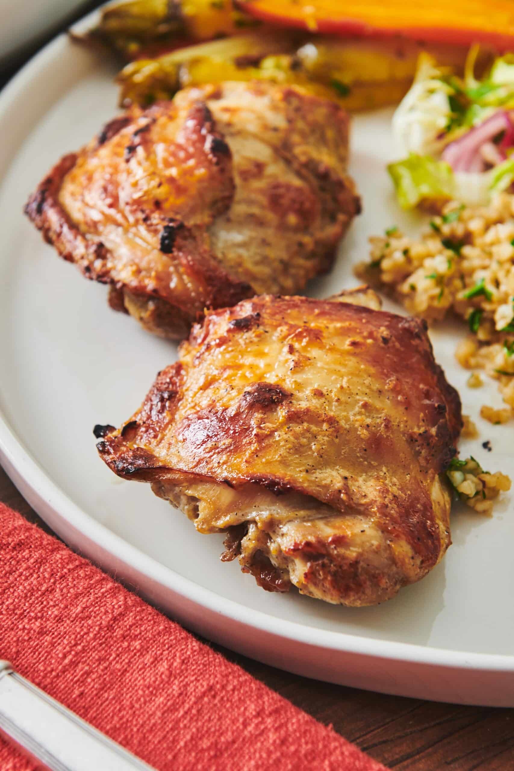 Yogurt Marinated Chicken on a plate.