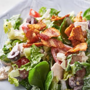 Chopped Salad with Chicken and Blue Cheese Dressing