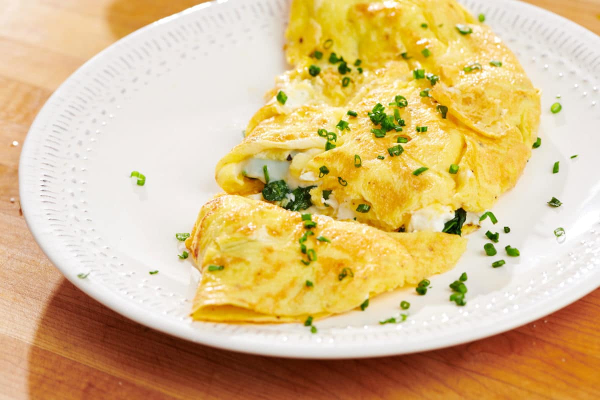 Spinach Feta Omelet