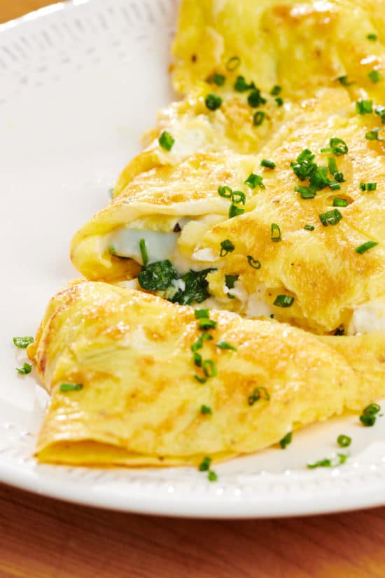 Spinach Feta Omelet