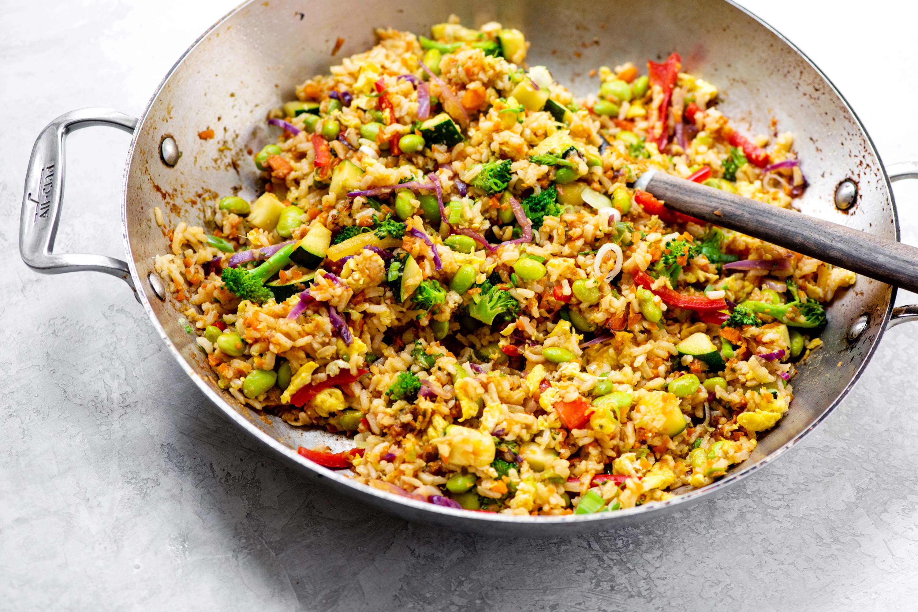 Vegetable Stir Fried Rice Recipe Vegetarian The Mom 100