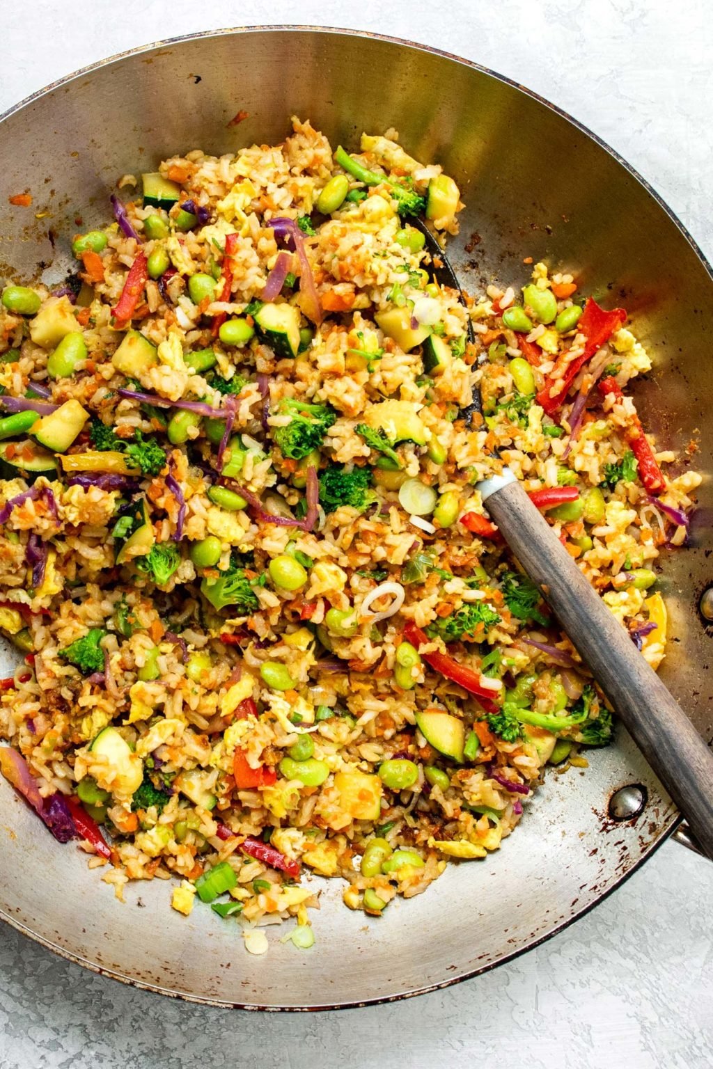 Vegetable Stir-Fried Rice Recipe [Vegetarian] — The Mom 100