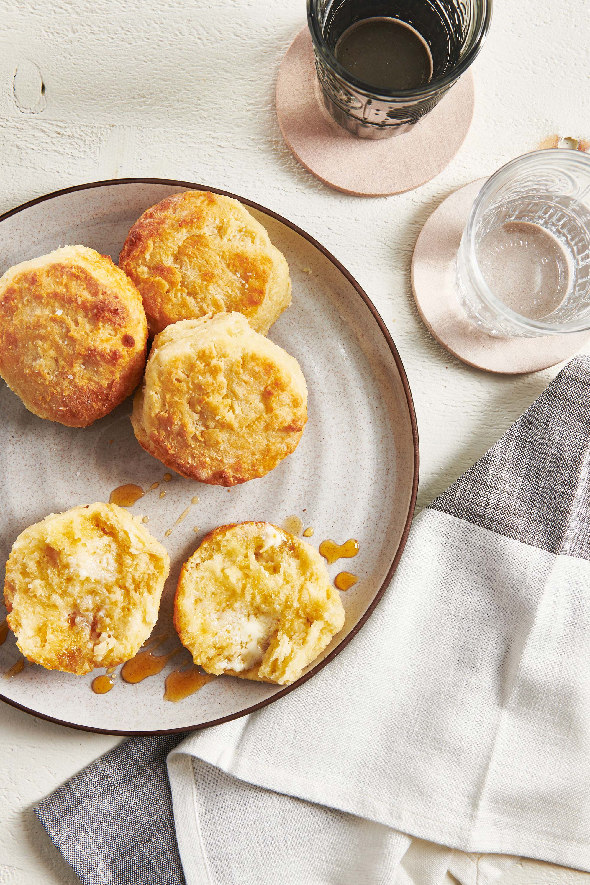Buttermilk Biscuits on a plate.