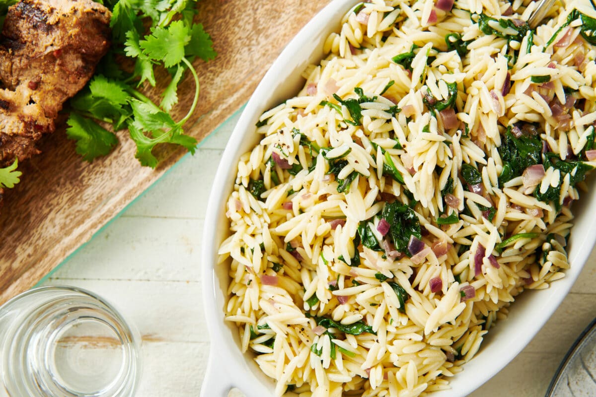 Spinach Orzo Salad
