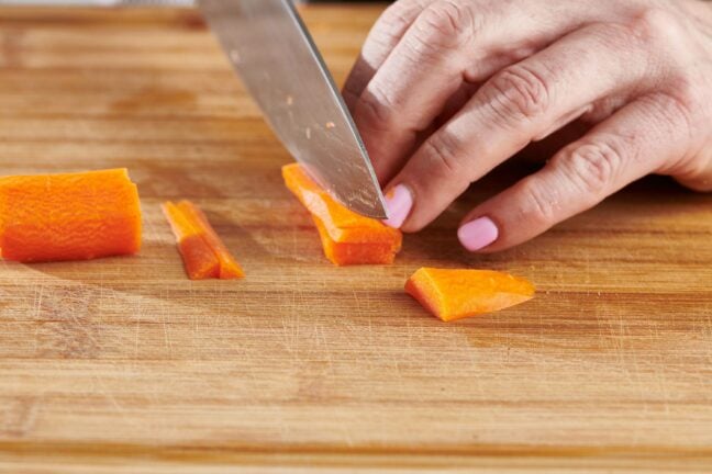 Cutting Carrots into Matchsticks