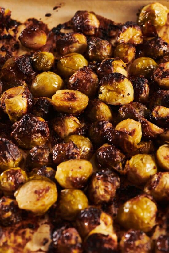 Roasted Honey Mustard Brussels Sprouts