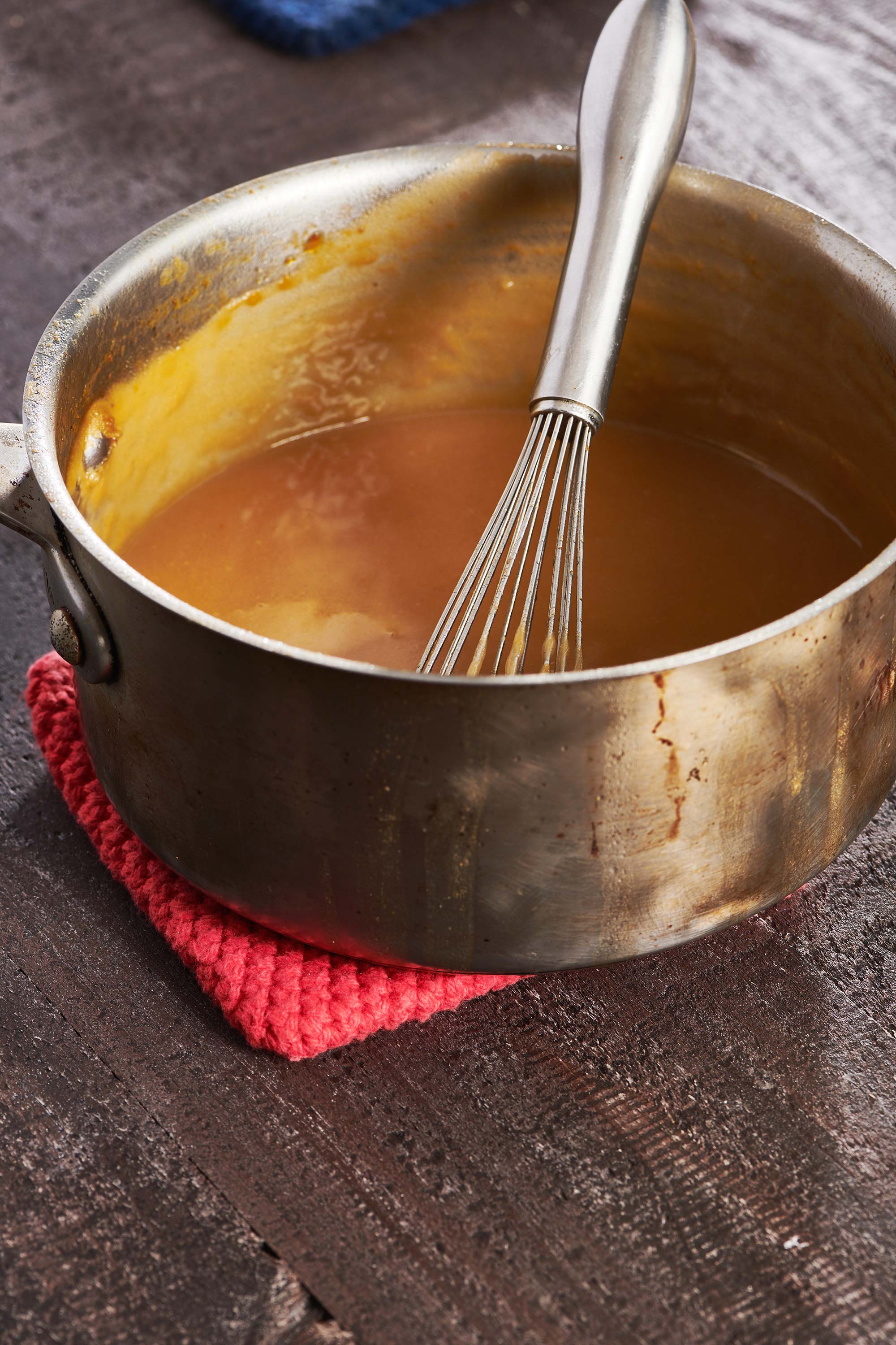 Whisk in a pan of turkey gravy.