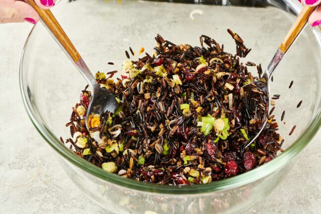 Wild Rice Salad with Cranberries