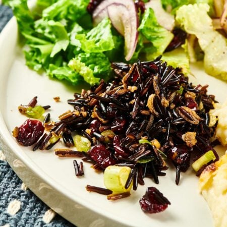 Wild Rice Salad with Cranberries