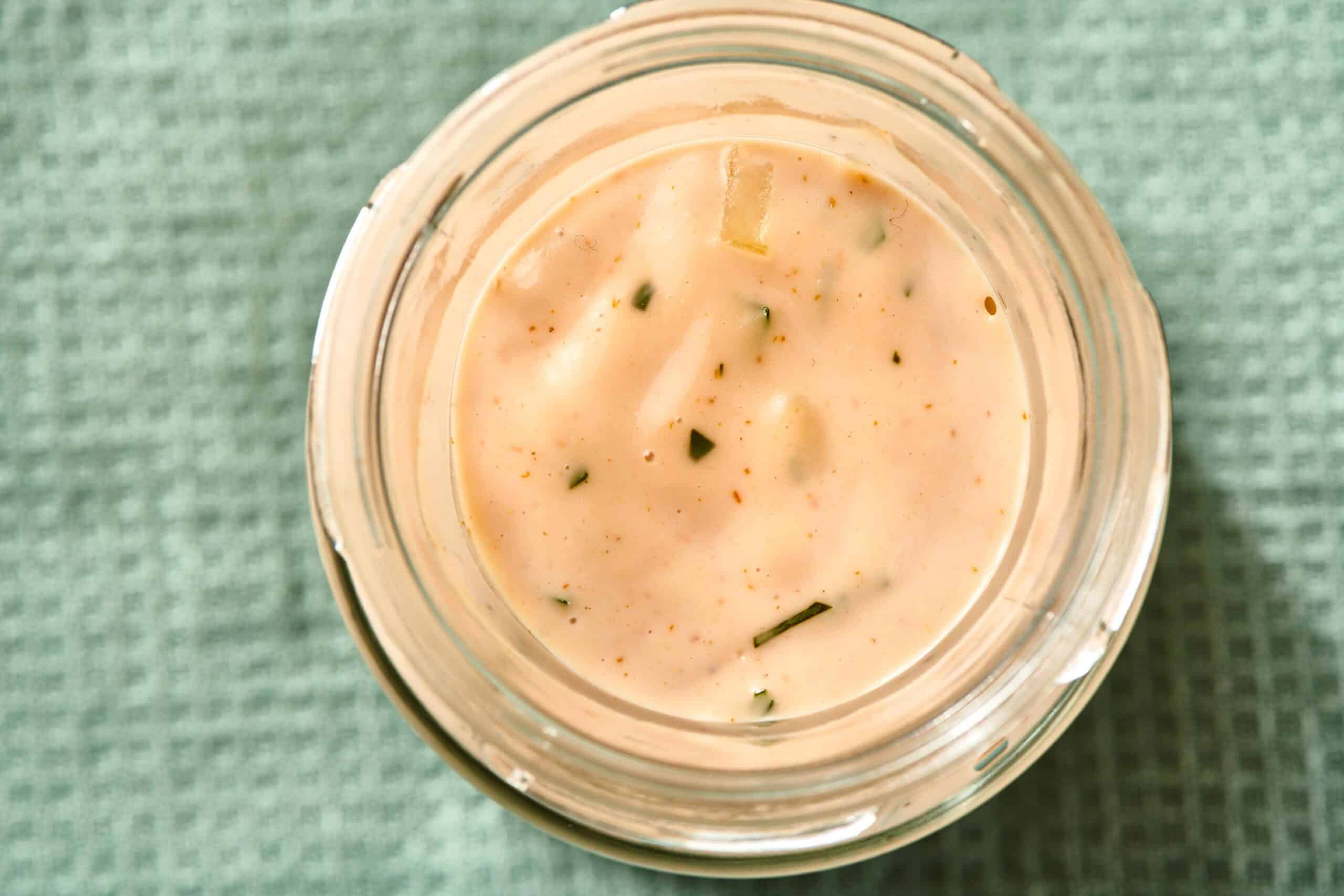 Open jar of Remoulade Sauce 