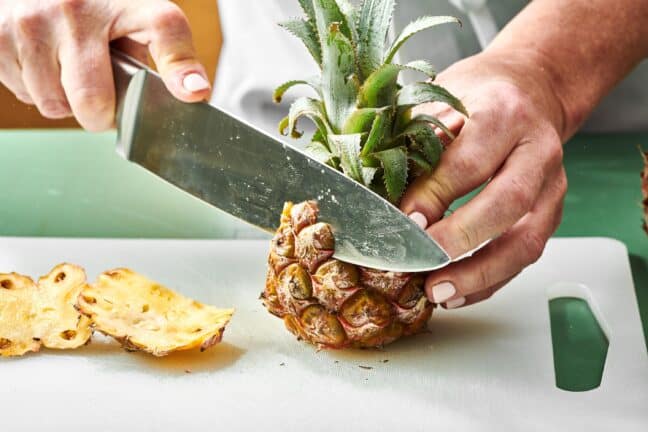 How to Cut a Baby Pineapple