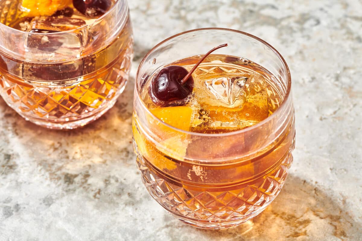 Old Fashioned in a rocks glass.