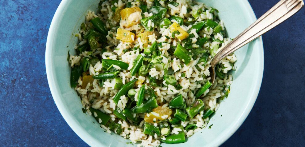 Spring Vegetable and Rice Salad