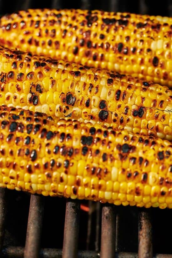 Corn on the Cob on grill marks.
