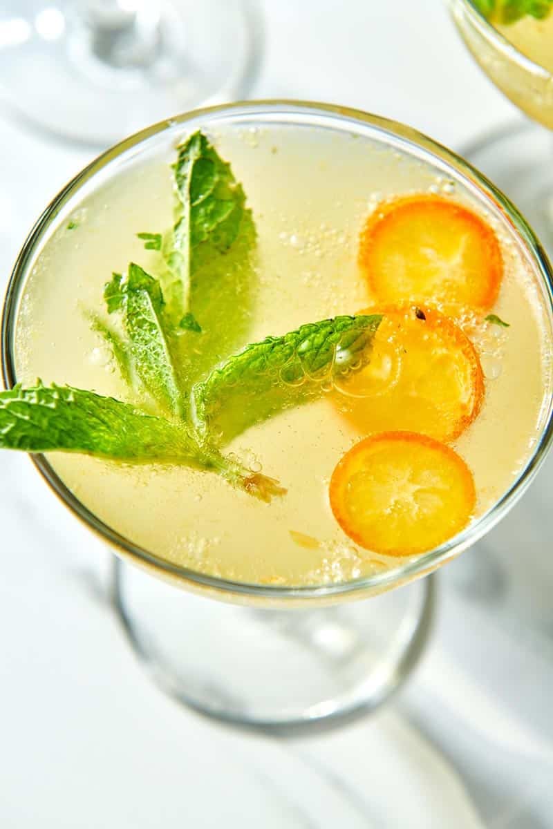 Kumquat Mint Cocktail