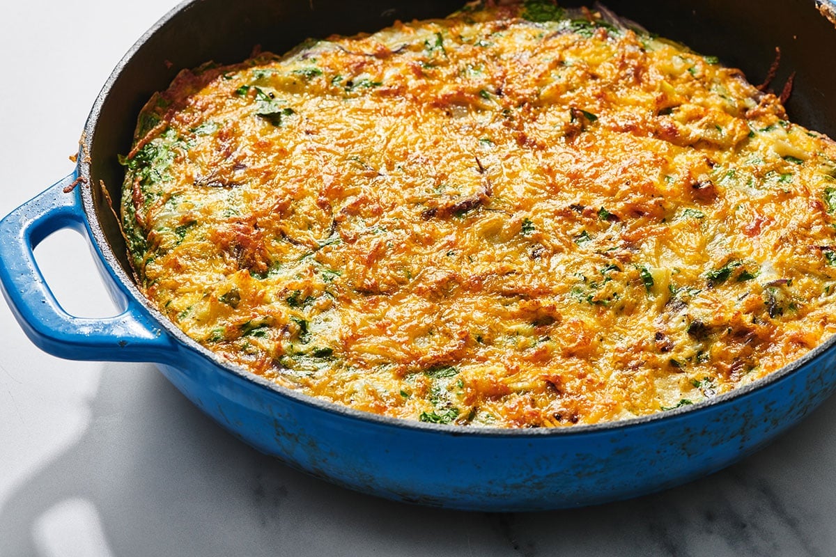 Herby Potato Frittata Recipe (Baked Omelet) - The Mediterranean Dish