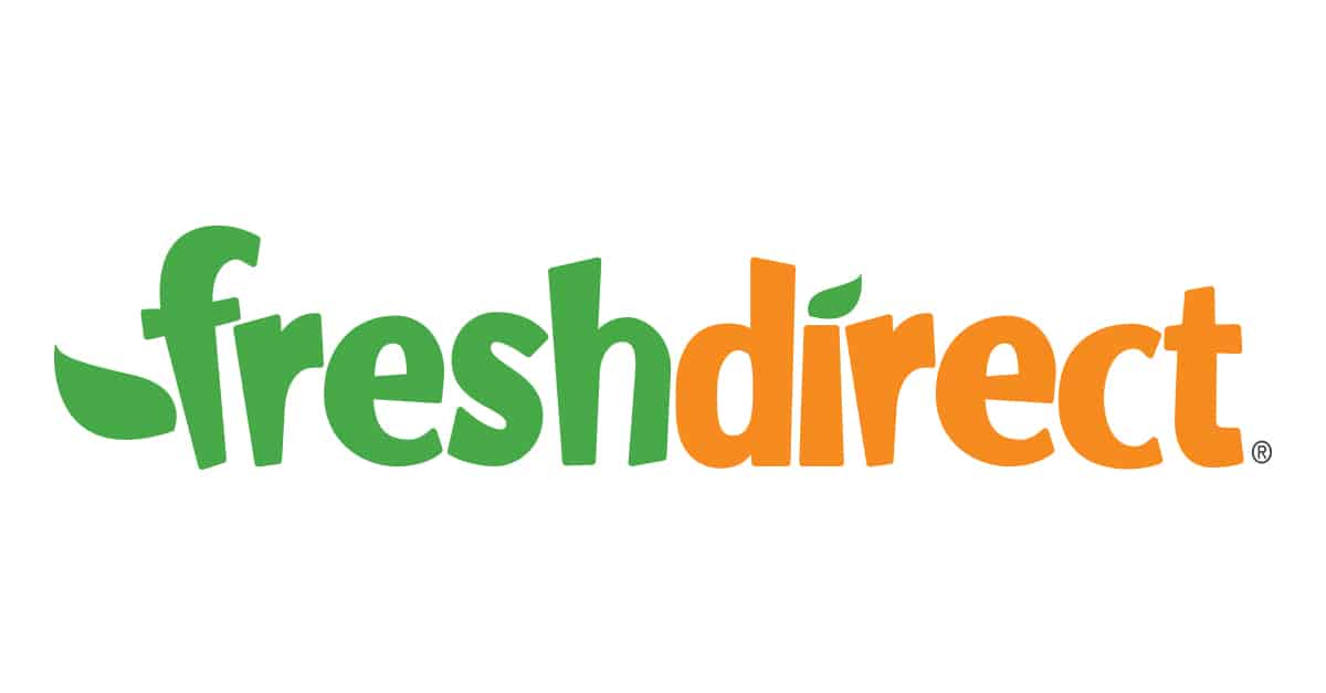 Green and orange Freshdirect Logo.